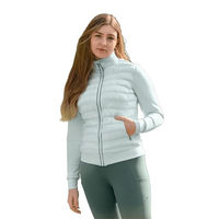 Produktbild von Waldhausen Hybrid Steppjacke Sydney für Damen in Grün Größe M wasserabweisend