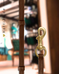 Produktbild von Waldhausen Island Zügel mit Karabiner aus Leder in Braun
