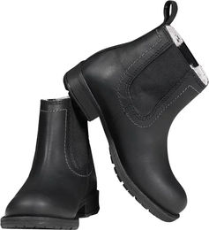Waldhausen Jodhpurstiefeletten für Kinder aus Leder Winter schwarz silber Größe 34 wasserabweisend – Bild 1 von 6