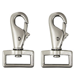 Waldhausen Karabinerhaken für Pferdedecken aus Metall Silber 2 Stück – Bild 1 von 2