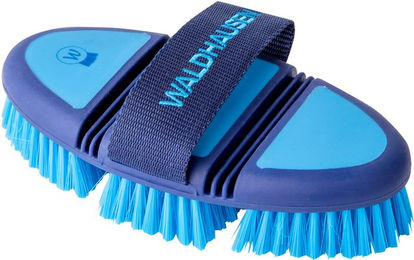 Waldhausen Kardätsche Flex Bürste mit synthetischen Borsten in Azurblau/Blau – Bild 1 von 1