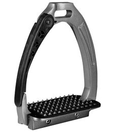 Waldhausen Kinder Sicherheitssteigbügel Pro Grau Metallic 11cm – Bild 1 von 5
