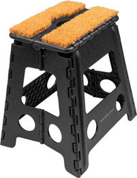 Waldhausen Klappbare Aufstiegshilfe mit Kokosmatte Schwarz 38x32x40 cm – Bild 1 von 1