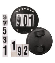Waldhausen Kopfnummern Set aus Leder mit Strasssteinen in Schwarz und Bunt – Bild 1 von 3