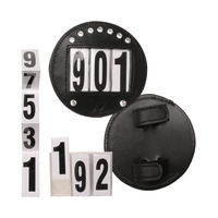 Produktbild von Waldhausen Kopfnummern Set aus Leder mit Strasssteinen in Schwarz und Bunt