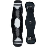 Produktbild von Waldhausen Kurzer Sattelgurt aus Lammfell Schwarz 50 cm