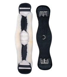 Waldhausen Kurzgurt aus Lammfell in Schwarz und Natur 75 cm - 75 cm – Bild 1 von 2