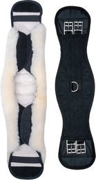 Waldhausen Kurzgurt aus Lammfell Schwarz/Natur 60 cm - 60 cm – Bild 1 von 3