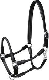 Waldhausen Lederhalfter Nevada für Ponys in Schwarz/Silber – Bild 1 von 1