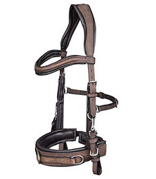 Waldhausen Lederkappzaum Anatomic für Vollblut in Braun – Bild 1 von 3