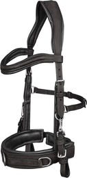Waldhausen Lederkappzaum Anatomic Schwarz für Warmblut – Bild 1 von 4
