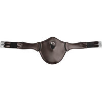 Produktbild von Waldhausen Ledersattelgurt Elastik mit Bauchlatz Braun 130 cm