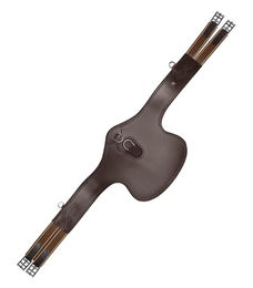 Produktbild von Waldhausen Ledersattelgurt mit Bauchlatz Braun 120 cm - 120 cm