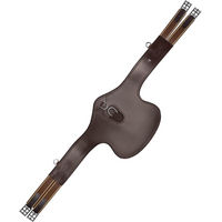 Produktbild von Waldhausen Ledersattelgurt mit Bauchlatz Braun 135 cm - 135 cm