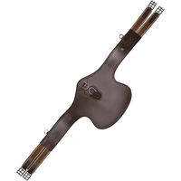 Produktbild von Waldhausen Ledersattelgurt mit Bauchlatz in Braun - 140 cm