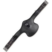 Produktbild von Waldhausen Ledersattelgurt mit Bauchlatz Schwarz 140 cm - 140 cm
