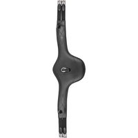 Produktbild von Waldhausen Ledersattelgurt mit Bauchlatz Schwarz 140 cm