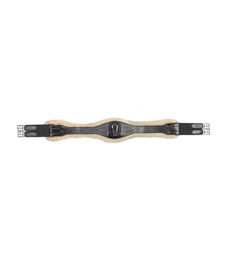 Waldhausen Ledersattelgurt mit ECO Wool Schwarz 135 cm – Bild 1 von 3