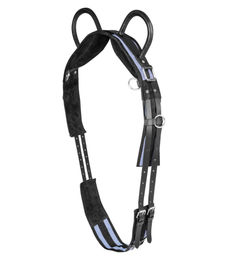 Waldhausen Longiergurt für Warmblut mit zwei Handgriffen in Schwarz/Grau – Bild 1 von 2