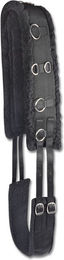 Waldhausen Longiergurt Teddyfleece für Warmblut in Schwarz – Bild 1 von 2