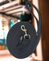 Produktbild von Waldhausen Longierleine Griffy Black Schwarz aus Gurtband