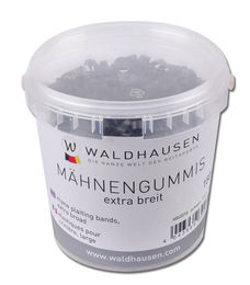 Waldhausen Mähnengummis extra breit aus Silikon Schwarz 150g im Eimer - 150 g – Bild 1 von 5