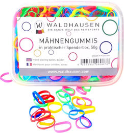 Waldhausen Mähnengummis extra breit in Spenderbox multicolor - 50 g – Bild 1 von 2