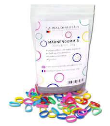 Produktbild von Waldhausen Mähnengummis extra breit multicolor reißfest für Pferde