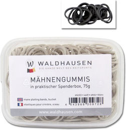 Waldhausen Mähnengummis in Spenderbox Weiß - 75 g – Bild 1 von 2