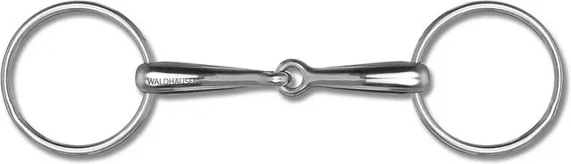 Produktbild von Waldhausen Massif Gebiss mit 2 Ringen aus Edelstahl für Pferde