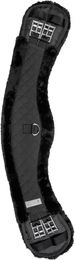 Waldhausen Mondgurt mit Teddyfell aus Stoff in Schwarz - 85 cm – Bild 1 von 3