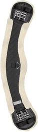 Waldhausen Mondgurt mit Teddyfell in Schwarz/Natur 40 cm – Bild 1 von 2