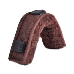 Waldhausen Nasen- und Kinnpolster aus Lammfell in Braun 18 cm – Bild 1 von 2