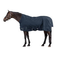 Produktbild von Waldhausen Nordic High Neck Outdoordecke für Pferde 200g Nachtblau 145 cm