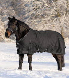 Waldhausen Nordic Outdoordecke für Pferde aus Fleece Schwarz 125 cm – Bild 1 von 6