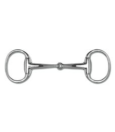 Produktbild von Waldhausen Olivenkopfgebiss Edelstahl einfach gebrochen 13,5 cm 18 mm Silber