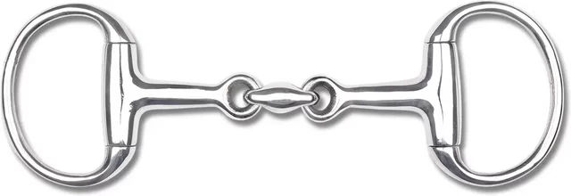 Waldhausen Olivenkopfgebiss für Ponys doppelt gebrochen aus Edelstahl 10,5 cm – Bild 1 von 3