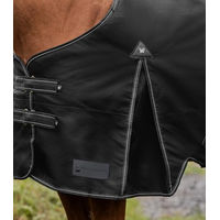 Produktbild von Waldhausen Outdoordecke Arctic Light für Pferde Schwarz 155 cm