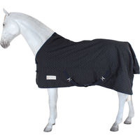 Produktbild von Waldhausen Outdoordecke Silver Heart mit Fleece für Ponys in Silber-Blau