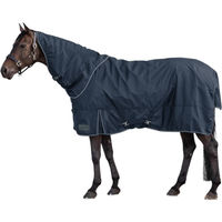 Produktbild von Waldhausen Outdoorhalsteil Nachtblau für Warmblut wasserdicht und atmungsaktiv 600D - 200 g
