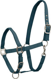 Waldhausen Perlonhalfter mit Satin in Petrolblau für Warmblutpferde – Bild 1 von 1