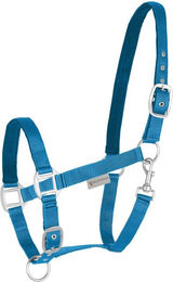 Waldhausen Perlonhalfter Satin Azurblau für Ponys – Bild 1 von 1