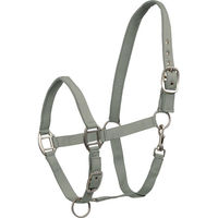 Produktbild von Waldhausen Perlonhalfter Satin Salbei für Warmblutpferde