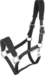 Waldhausen Pferd Halfter aus Alcantara Schwarz für Warmblut – Bild 1 von 3