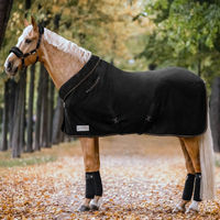 Produktbild von Waldhausen Pferdedecke Fleece Modern Schwarz Rosé 155 cm