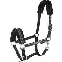 Produktbild von Waldhausen Pferdehalfter Elegant für Ponys mit synthetischem Fell in Schwarz