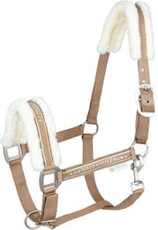 Waldhausen Pferdehalfter Elegant Kunstfell für Ponys in Cappuccino – Bild 1 von 1