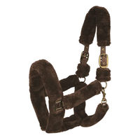 Produktbild von Waldhausen Pony Halfter Cozy Braun mit Plüschbesatz
