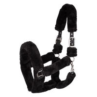 Produktbild von Waldhausen Pony Halfter Cozy Plüsch Schwarz
