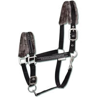 Produktbild von Waldhausen Ponyhalfter Elegant mit Kunstfell in Schwarz